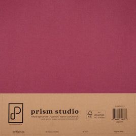 Wineberry - 12X12 12X12 Whole Spectrum "Canvas" Series Textured Cardstock (25 Sheets)