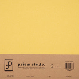 Canary Yellow - 12X12 Whole Spectrum "Canvas" Series Textured Cardstock (25 Sheets)