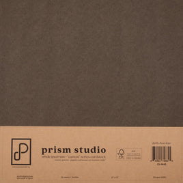 Dark Chocolate - 12X12 12X12 Whole Spectrum "Canvas" Series Textured Cardstock (25 Sheets)