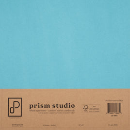 Mediterranean Blue - 12X12 12X12 Whole Spectrum "Canvas" Series Textured Cardstock (25 Sheets)