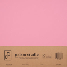 Vintage Pink  - 12X12 12X12 Whole Spectrum "Canvas" Series Textured Cardstock (25 Sheets)