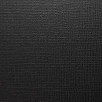 Pitch Black - 12X12 Whole Spectrum "Canvas" Series Textured Cardstock (25 Sheets)