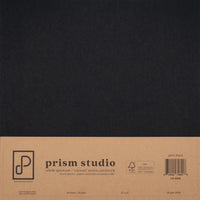 Pitch Black - 12X12 Whole Spectrum "Canvas" Series Textured Cardstock (25 Sheets)