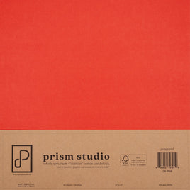 Poppy Red - 12X12 12X12 Whole Spectrum "Canvas" Series Textured Cardstock (25 Sheets)