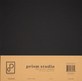 Simply Black - 12X12 Whole Spectrum Smooth Cardstock (80lb)  (25 Sheets)