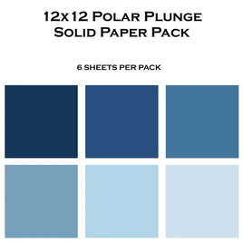 Polar Plunge 12x12 Solid Paper Pack