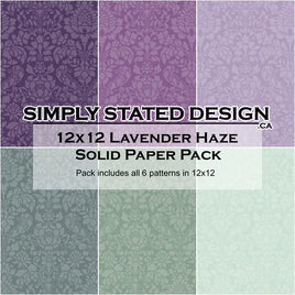 Lavender Haze 12x12 Solid Paper Pack