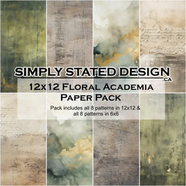 Floral Academia 12x12 Paper Pack