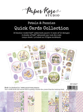 Petals & Pansies 6x8" Quick Cards Kit 36427