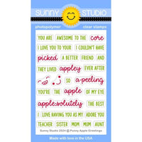 Punny Apple Greetings Stamps