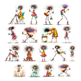 Just A Splash Quirky Characters Ephemera