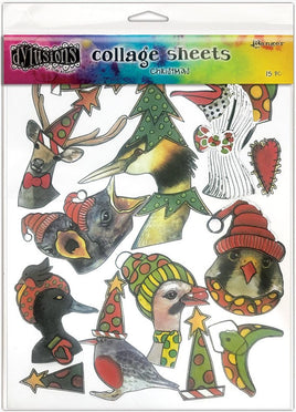 Dylusions Collage Sheets, Christmas