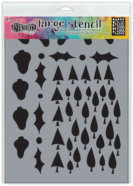 Dylusions Stencil, Large - Tree Border