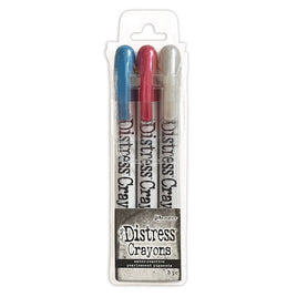 Distress Pearlescent Crayon Set, Holiday #5
