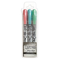 Distress Pearlescent Crayon Set, Holiday #6
