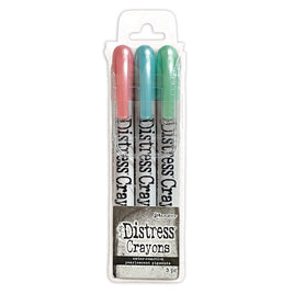 Distress Pearlescent Crayon Set, Holiday #6