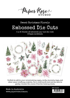 Sweet Christmas Treats Florals - Embossed Die Cuts