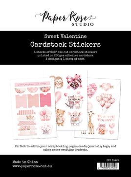 Sweet Valentine - 6X8 Cardstock Sticker Pack