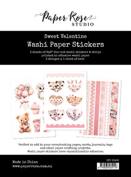 Sweet Valentine - 6X8 Washi Paper Sticker Pack