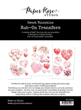 Sweet Valentine - 6X8 Rub-on Transfers Pack