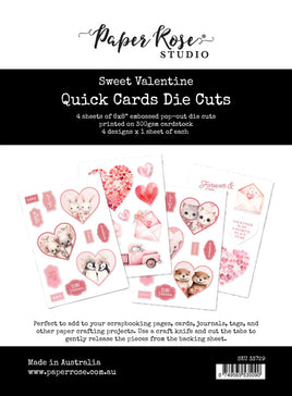 Sweet Valentine - 6X8 Quick Cards Die Cuts