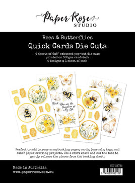 Bees & Butterflies - 6X8 Quick Cards Die Cuts