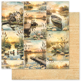 Lakeside Memories C - 12X12 Patterned Paper