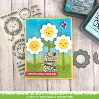 Flower and Sun Reveal Wheel Circle Add-on Frames- Lawn Fawn Die