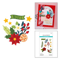 Festive Floral Mix Etched Dies