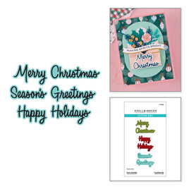 Merry Greetings Etched Dies