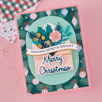 Festive Floral Mix Etched Dies