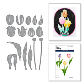 Tulip Trio, Tulip Garden - Spellbinders Etched Dies By Simon Hurley