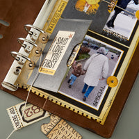 Page with Flap Pocket Etched Dies by Esther Glas