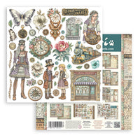Gardens of Time - Stamperia Scrapbooking Double-Sided Paper Pad 12"x12" 10/Pkg