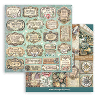 Gardens of Time - Stamperia Scrapbooking Double-Sided Paper Pad 12"x12" 10/Pkg