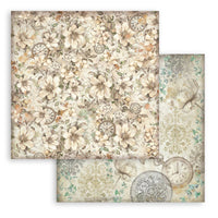 Gardens of Time - Stamperia Backgrounds Double-Sided Paper Pad 12"x12" 10/Pgk