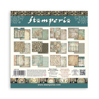 Gardens of Time - Stamperia Backgrounds Double-Sided Paper Pad 12"x12" 10/Pgk