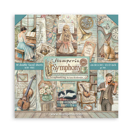 Symphony - Stamperia 12x12 Paper Pack (10 Sheets)