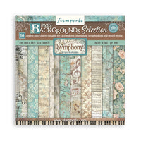 Symphony Background- Stamperia 12x12 Paper Pack (10 Sheets)