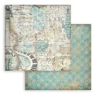 Symphony Background- Stamperia 12x12 Paper Pack (10 Sheets)