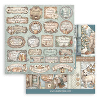White Christmas - Scrapbooking Printed Pad For Art And Craft 10 Sheets cm 30.5x30.5 (12"x12")