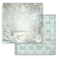 White Christmas - Scrapbooking Printed Pad For Art And Craft 10 Sheets cm 30.5x30.5 (12"x12") Backgrounds