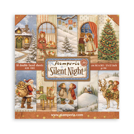 Silent Night - View   Scrapbooking Printed Pad For Art And Craft 10 Sheets cm 30.5x30.5 (12"x12")