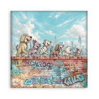 12”x12” (30.5x30.5 cm) Paper Pad 10 Double Sided Printed Sheets - Furry Friends 2