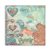 12”x12” (30.5x30.5 cm) Paper Pad 10 Double Sided Printed Backgrounds Sheets - Furry Friends 2