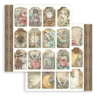 Gardens of Time -Stamperia Scrapbooking Double-Sided Paper Pad 8"X8" 10/Pkg