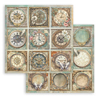Gardens of Time -Stamperia Scrapbooking Double-Sided Paper Pad 8"X8" 10/Pkg