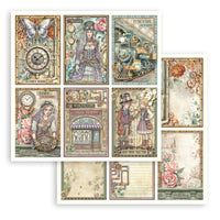 Gardens of Time -Stamperia Scrapbooking Double-Sided Paper Pad 8"X8" 10/Pkg