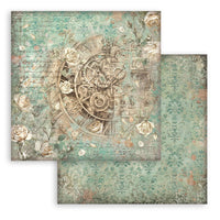Gardens of Time - Stamperia Backgrounds Double-Sided Paper Pad 8"X8" 10/Pkg