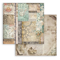 Gardens of Time - Stamperia Backgrounds Double-Sided Paper Pad 8"X8" 10/Pkg